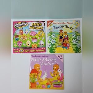 Children's Easter Books With Stickers Berenstain Bears Shopkins Egg Hunt Lot - 3